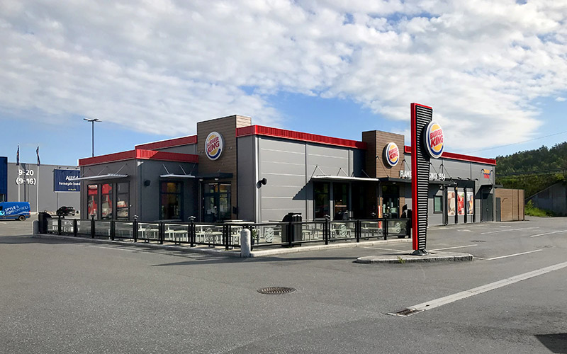 Burger King på Stoa, utvendig.